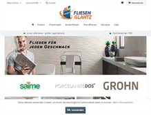 Tablet Screenshot of fliesen-glantz.de